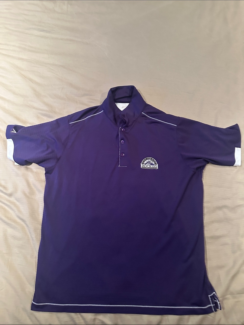 Antigua Colorado Rockies MLB Polo / Golf Shirt - size Large